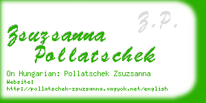 zsuzsanna pollatschek business card